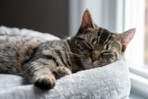 grey tabby cat