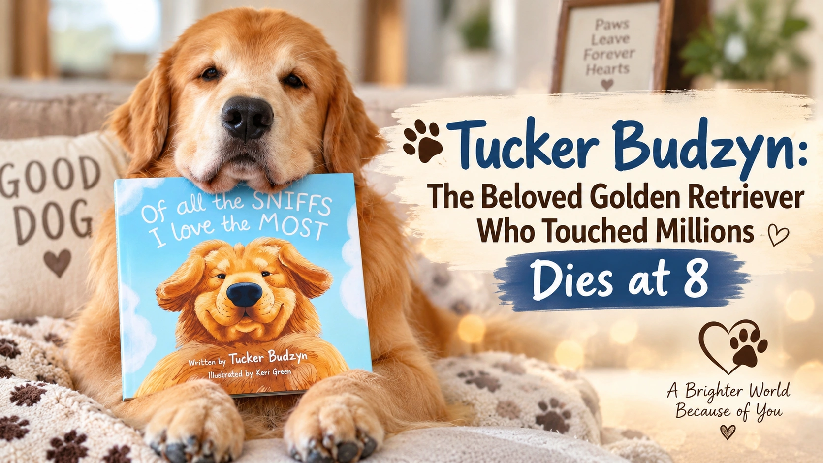 Golden Retriever Icon Tucker Budzyn Dies at 8